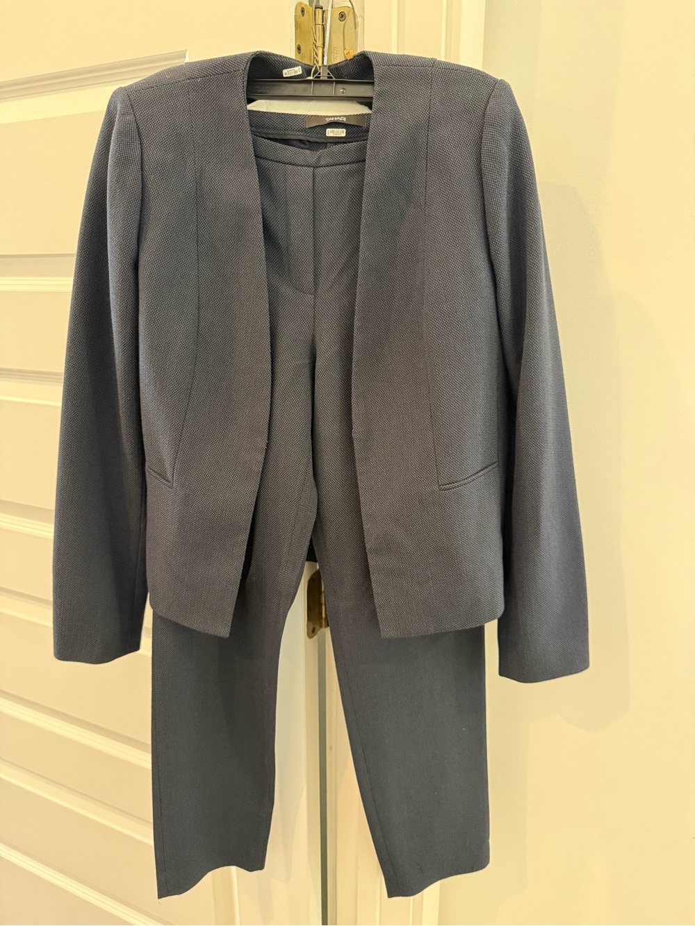 Tahari Navy Women's Suit Jacket and Pants